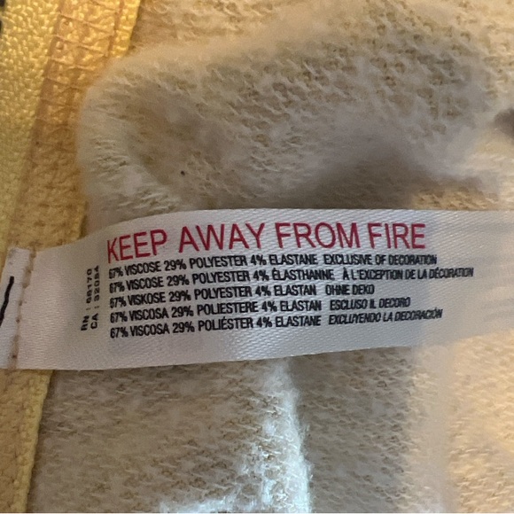 Free People We The‎ Free Mellow Yellow Oversized Pullover Sweatshirt XS - Picture 7 of 8